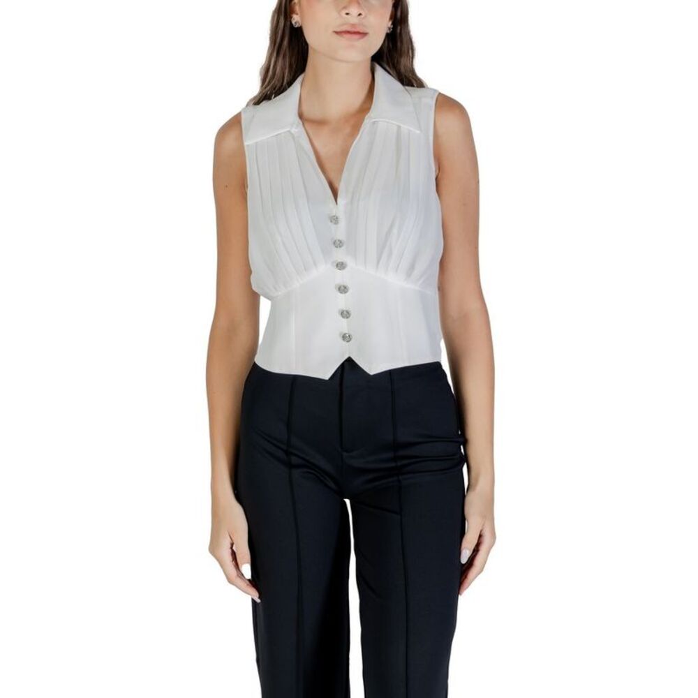 Morgan De Toi White Polyester Women's Blouse